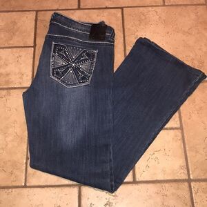 Ten Denim boot cut blingy Premium Denim, stretchy